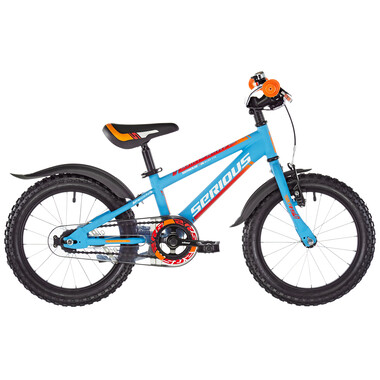 SERIOUS MOUNTAIN 16" Kids Bike Blue 2022 0